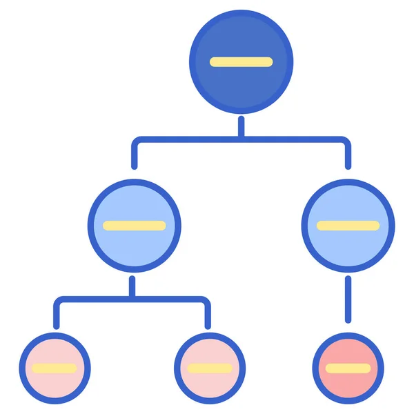 サークル階層のインフォグラフィックアイコン — ストックベクタ