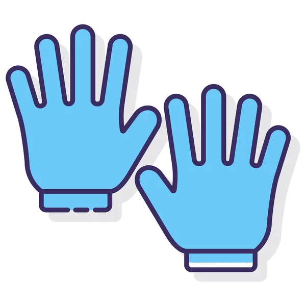Clothing Gloves Hands Icon — Stock Vector