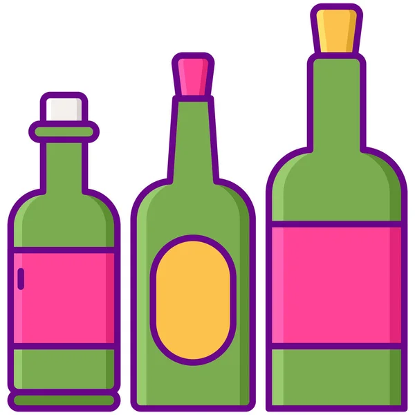 Bottles Different Packaging Icon Hospitals Healthcare Category — Stock Vector