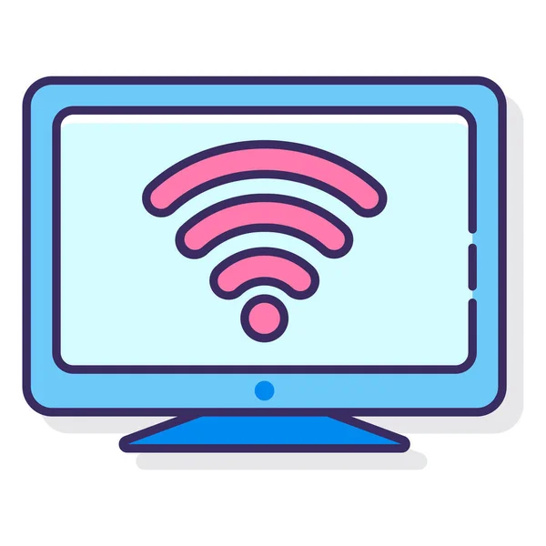 Icône Signal Connecté Dans Catégorie Infrastructure — Image vectorielle