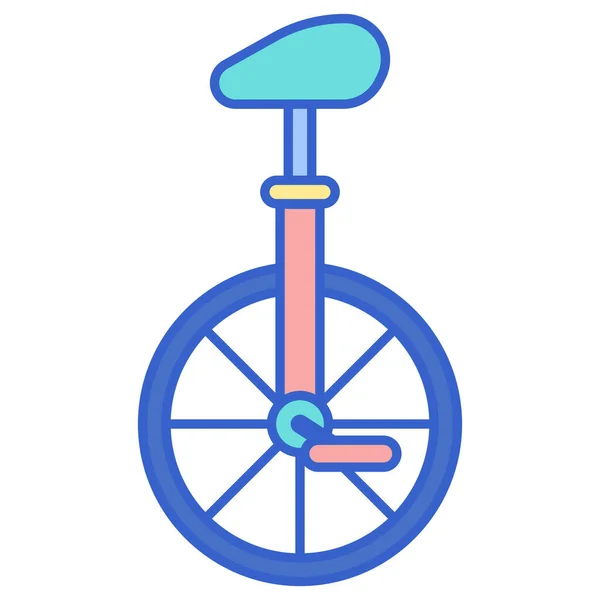 Equilibrio Ciclismo Icono Rendimiento Estilo Contorno Lleno — Archivo Imágenes Vectoriales