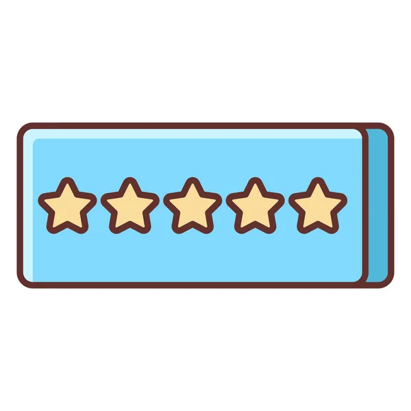 Feedback Review Sterne Symbol Der Kategorie Business Management — Stockvektor