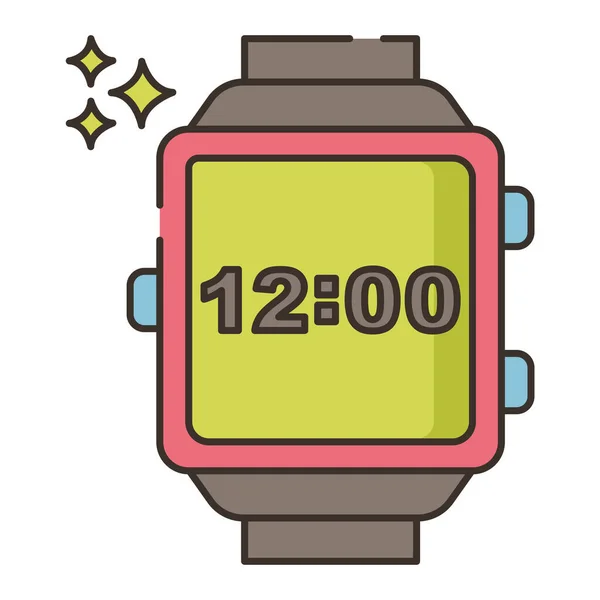 Casio Digitaal Horloge Pictogram — Stockvector