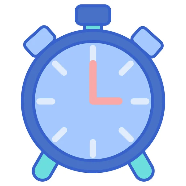 Alarm Clock Time Icon Education School Learning Category — Stock Vector