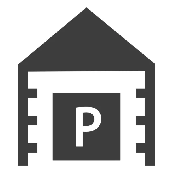 Car Parking Garage Parking Icon — Stock Vector