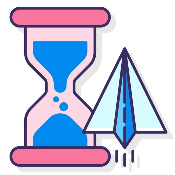 Distractions Procrastiner Icône Procrastination — Image vectorielle
