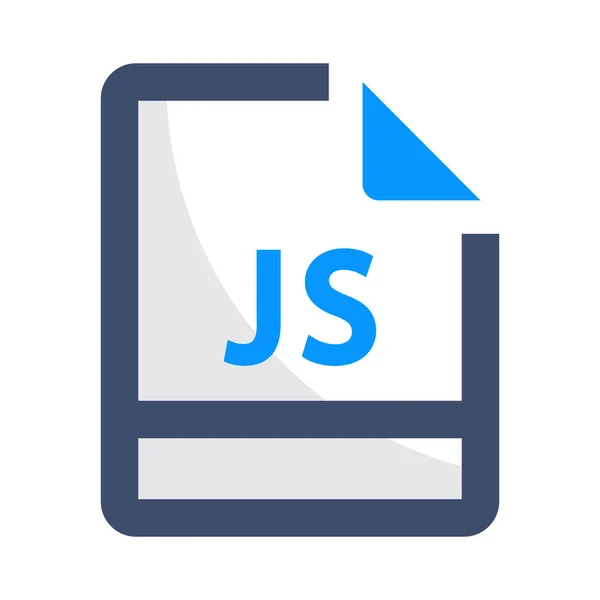 角Js JavaスクリプトフルアウトラインスタイルのJavascriptアイコン — ストックベクタ