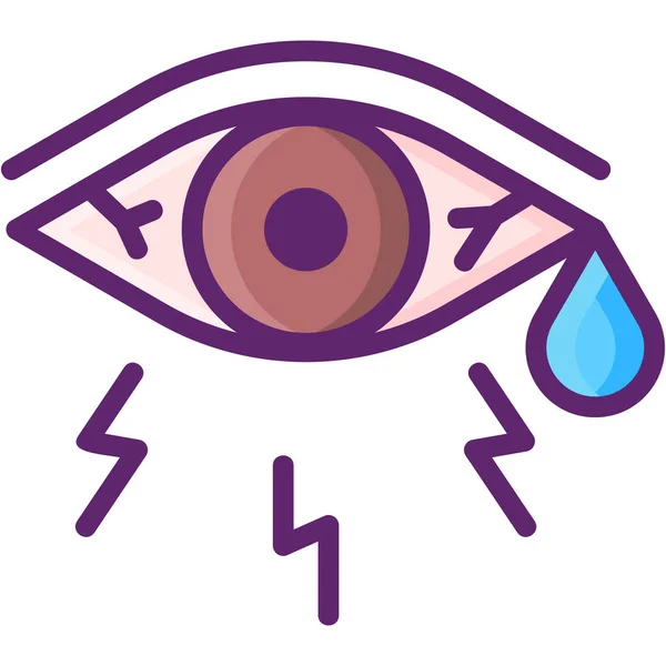 Alergia Ocular Icono Médico — Archivo Imágenes Vectoriales