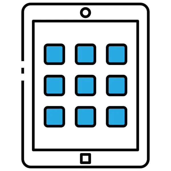 Apple Apple Computer Comping Icon Filled Outline Style — стоковый вектор