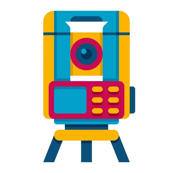 Gyro Station Totaal Pictogram — Stockvector