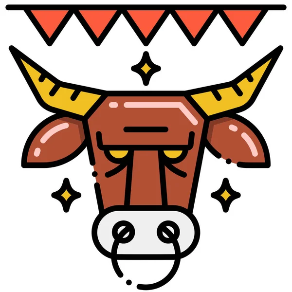 San Fermín Icono Del Festival — Vector de stock