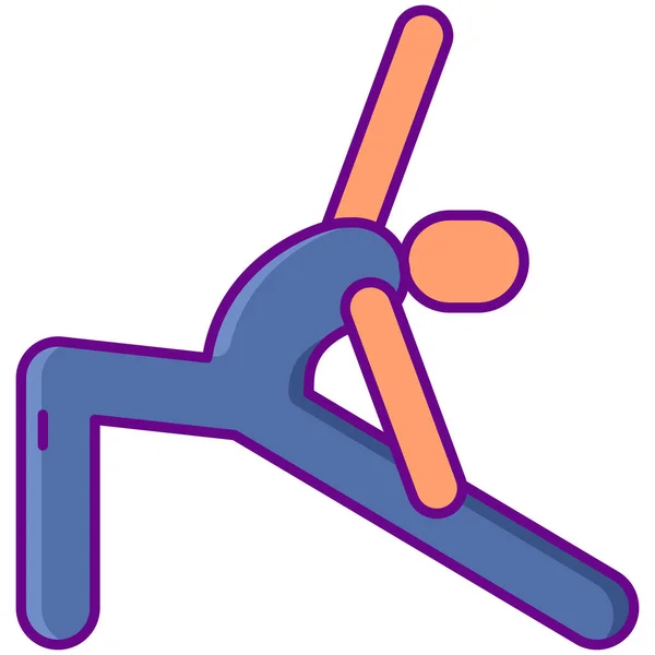 Exercer Flexibilité Icône Flexible — Image vectorielle