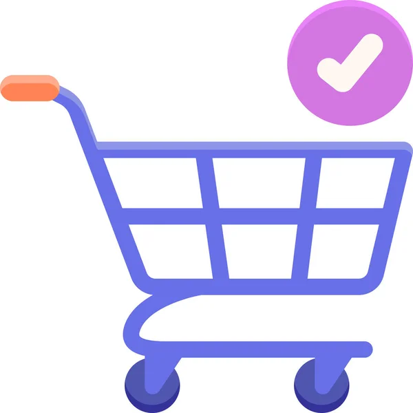 Kasse Bestellung Shop Symbol Shopping Commerce Kategorie — Stockvektor