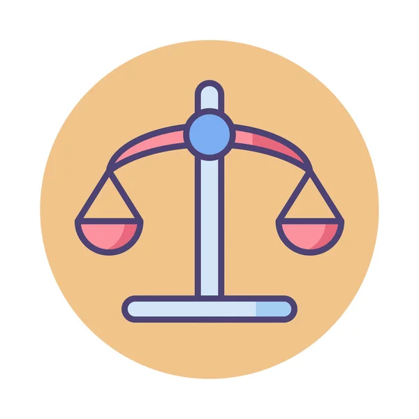 Balance Fair Justice Ikone Der Kategorie Business Management — Stockvektor
