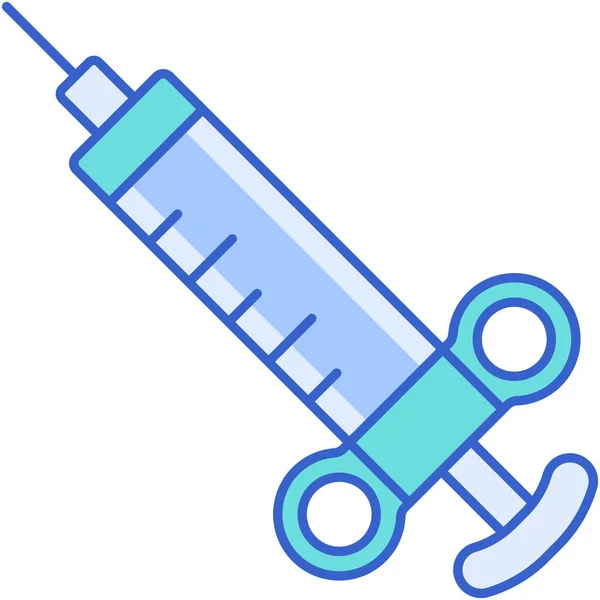 Adrenaline Injection Medical Icon — Stock Vector