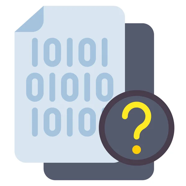 Código Binario Icono Datos Oscuros Categoría Data Analysis Database — Vector de stock