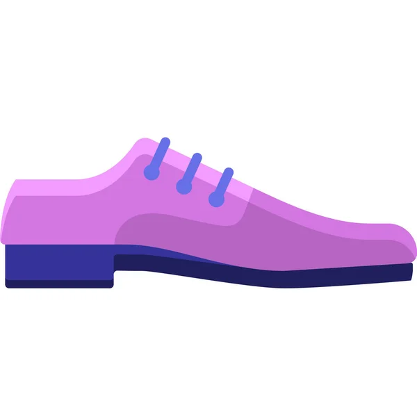Ayakkabı Ayakkabı Ayakkabı Ikonu Düz Stil — Stok Vektör