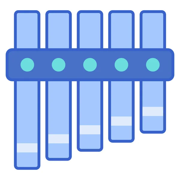 Піктограма Музичного Інструменту Флейти — стоковий вектор