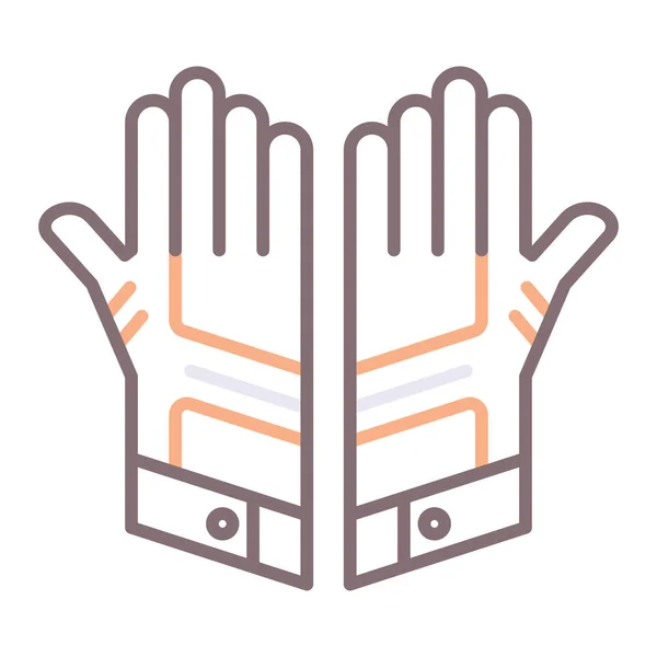 Clothing Gear Gloves Icon — Stock Vector