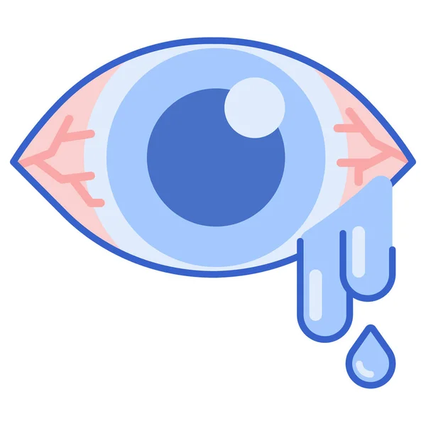 Ikona Podrażnienia Oczu Stylu Wypełnionym — Wektor stockowy