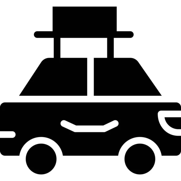 Car Public Transport Taxi Icon — Stock Vector