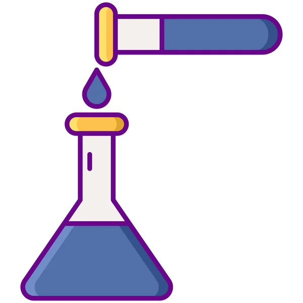Иконка Лабораторного Теста Стиле Заполненного Контура — стоковый вектор