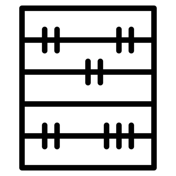 Icono Configuración Ecualizador Adjestment Estilo Esquema — Archivo Imágenes Vectoriales