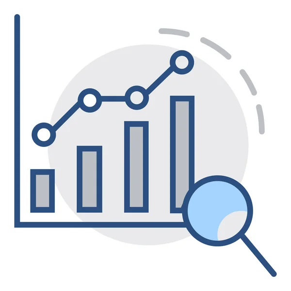 Gráfico Tablero Instrumentos Icono Gráfico Categoría Marketing Seo — Archivo Imágenes Vectoriales