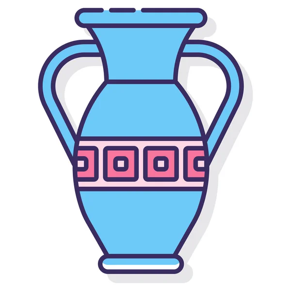 古代装饰花瓶图标 — 图库矢量图片