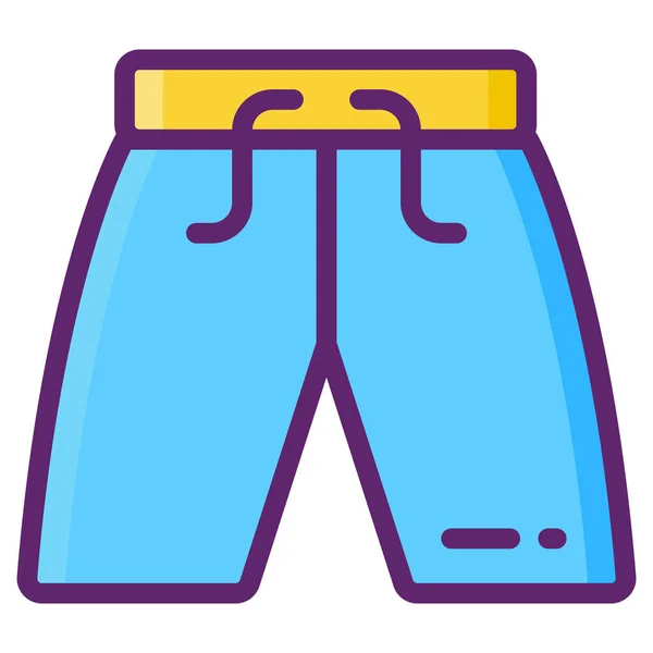 Clothes Man Pants Icon — Stock Vector