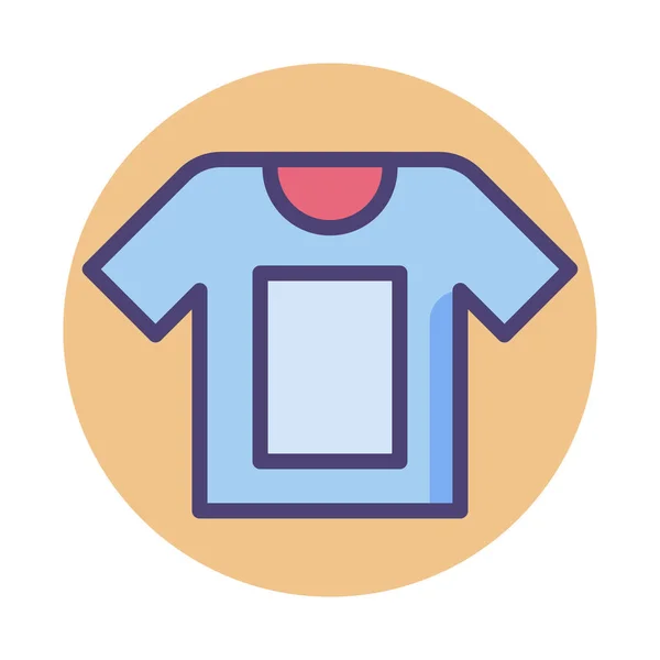 Design Shirt Grafik Ikone Stil Ausgefüllter Umrisse — Stockvektor