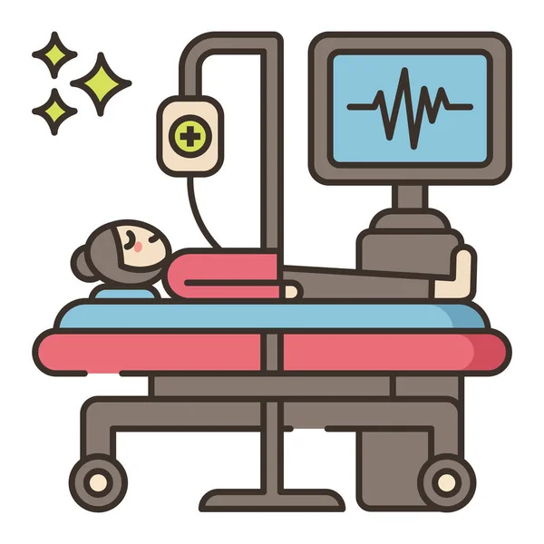 Care Critical Hospital Icon — ストックベクタ