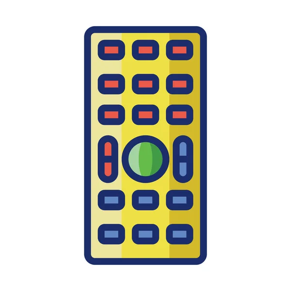 Icono Remoto Control Electrodomésticos Estilo Contorno Lleno — Vector de stock