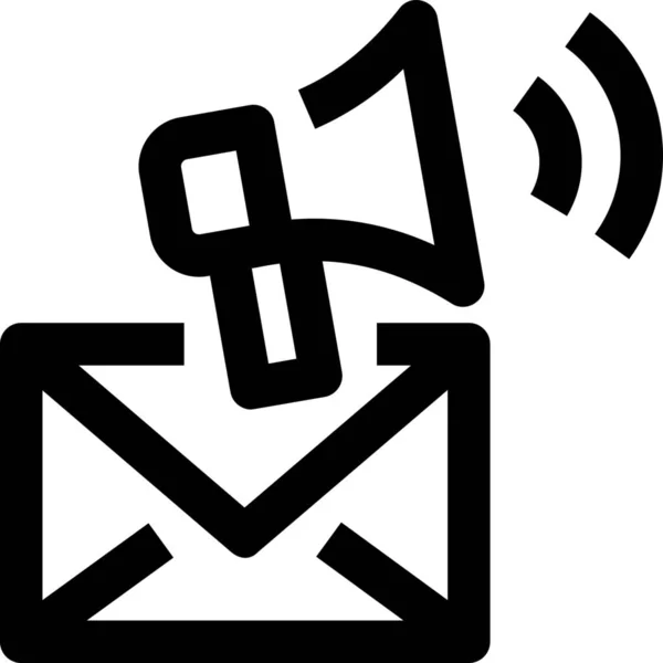 Annuncio Email Marketing Mail Icon — Vettoriale Stock