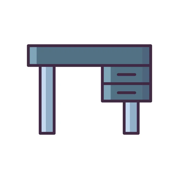 Tischmöbel Ikone — Stockvektor