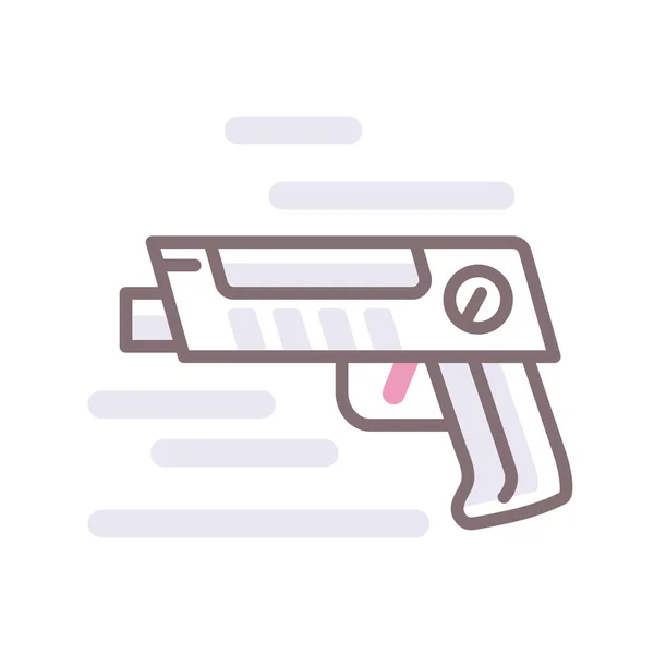 Battle Laser Tag Icon Filled Outline Style — Διανυσματικό Αρχείο