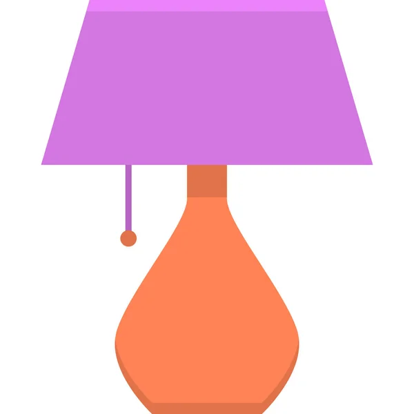 Лампа Лампа Семейного Дома Иконка Семейной Категории — стоковый вектор