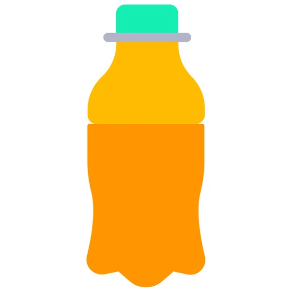 Getränkeflasche Bricht Energie Ikone Fußball Kategorie — Stockvektor