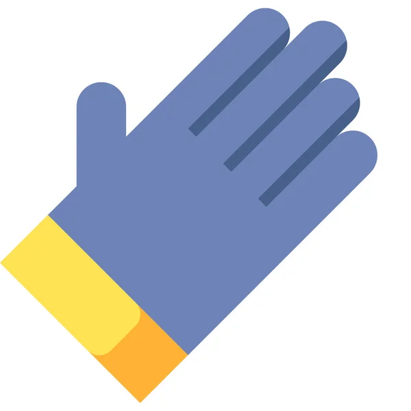 Handskar Hand Skyddande Ikon — Stock vektor