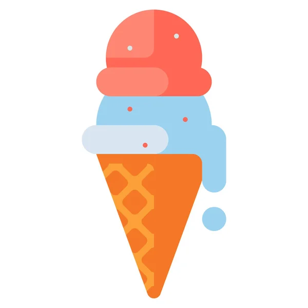 Значок Мороженого Десертом — стоковый вектор