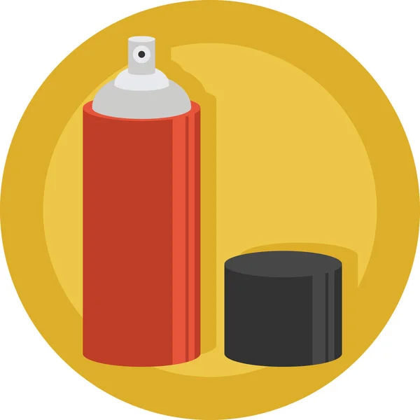 Graffiti Spray Paint Spray Paint Can Icon Flat Style — ストックベクタ