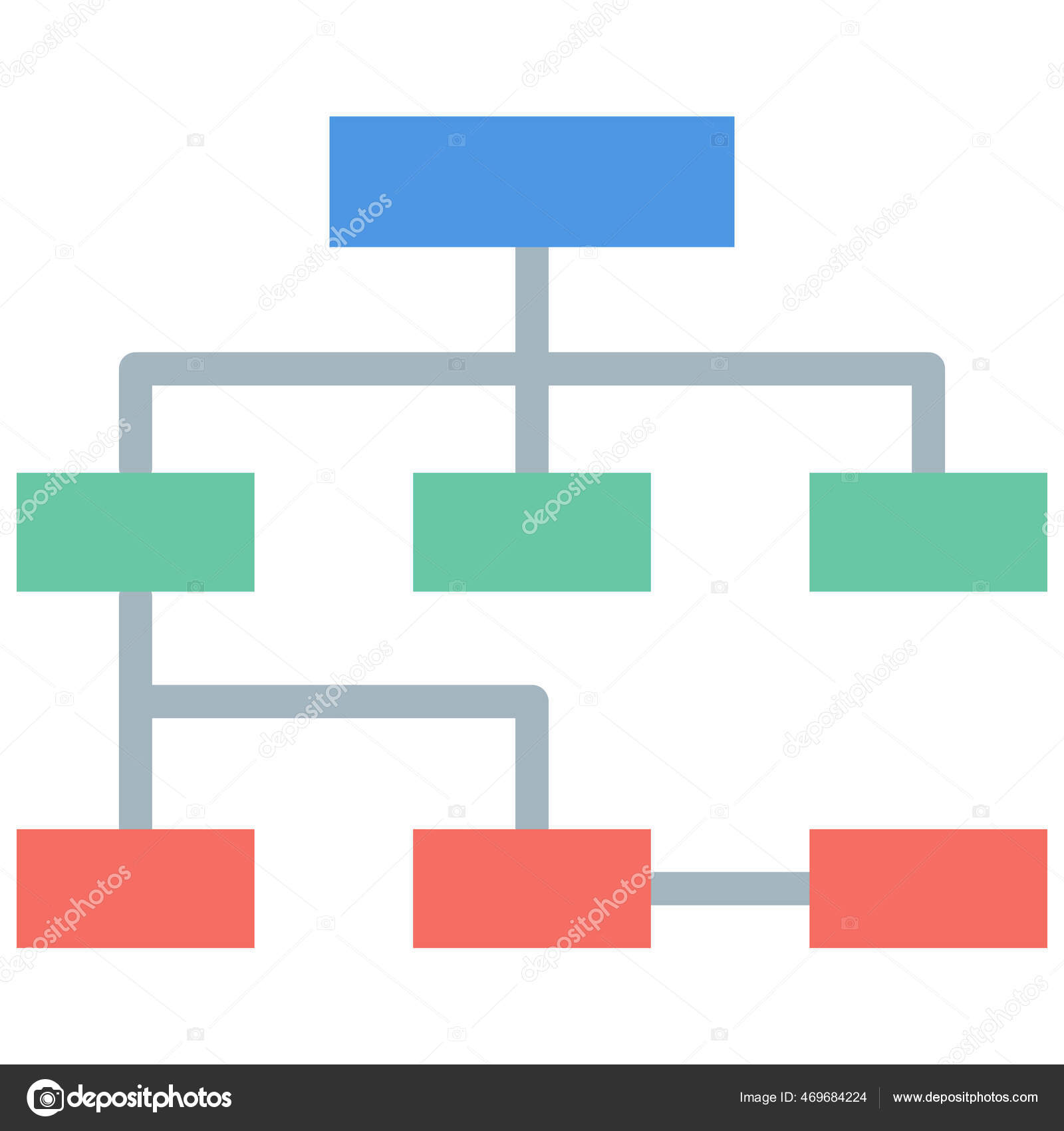Diagram Flow Chart Hierarchy Icon Stock Vector by ©iconfinder 469684224