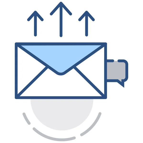 Email Marketing Como Icono Categoría Marketing Seo — Vector de stock