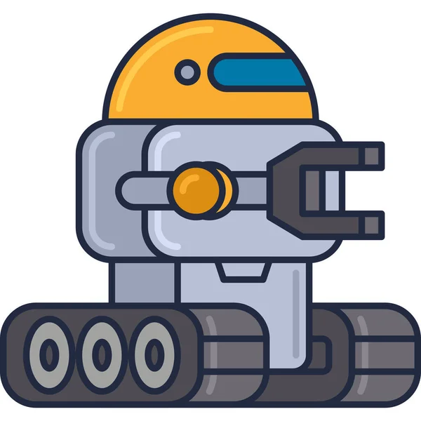 Roboter Web Symbol Einfache Illustration — Stockvektor