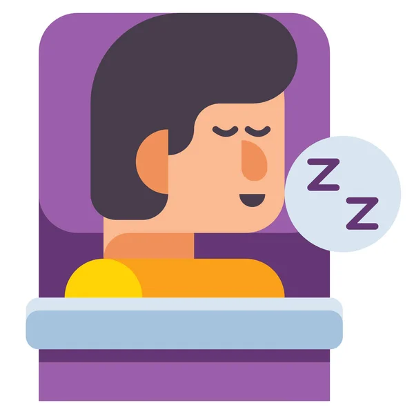 Healthy Sleep Sleeping Icon — Stock Vector