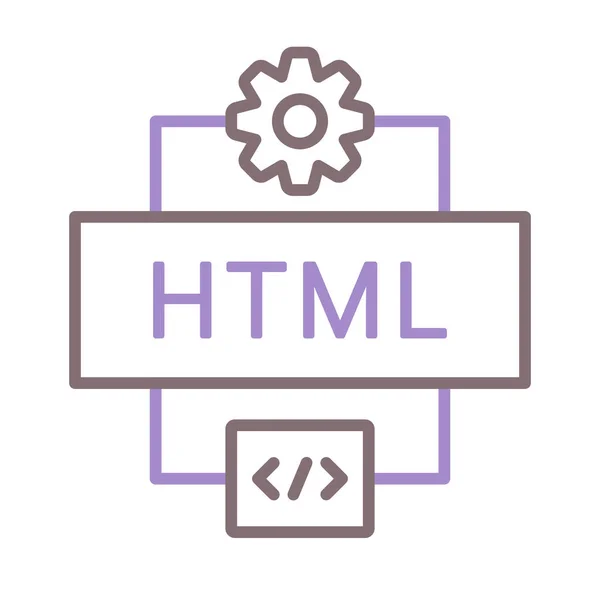 Programmierung Html Icon — Stockvektor