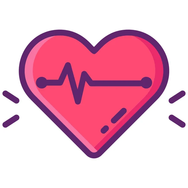 Paro Cardiaco Icono Del Corazón — Vector de stock