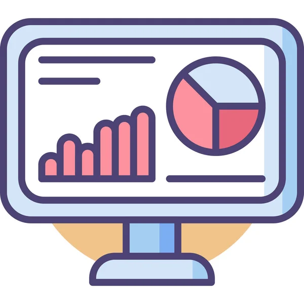 Analysis Analytics Chart Icon Ecology Environmentalism Category — Stockvector