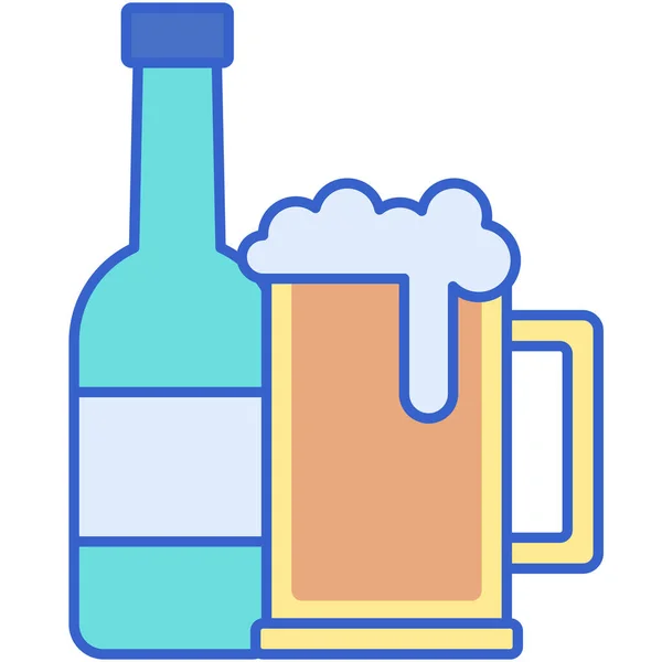 Alcohol Beer Craft Icon — Stock Vector