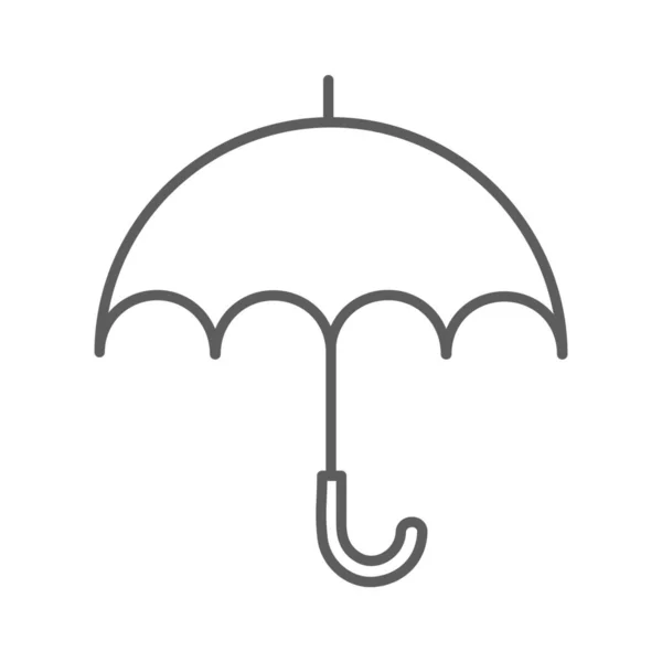 Paraguas Protección Icono Lluvia Estilo Del Esquema — Vector de stock